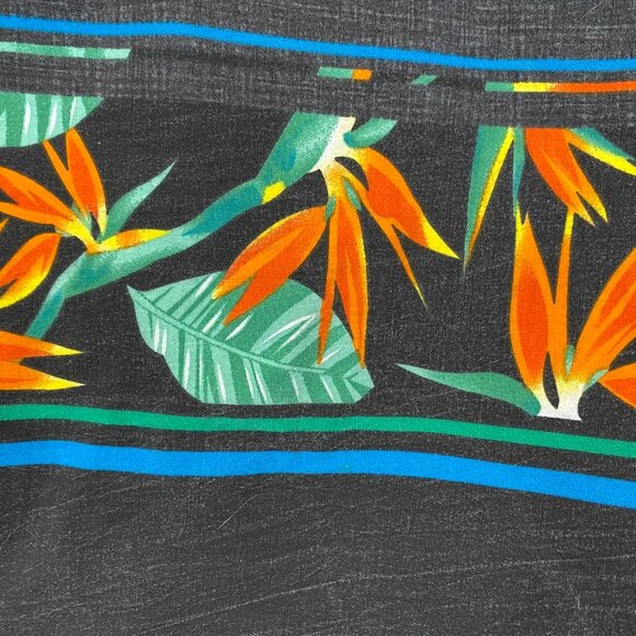 Tony Hawk Mens Swim Board Shorts Size 36 Black Tropical Swimwear Lace Up Casual - Picture 9 of 14